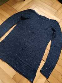 Sweter damski granatowy