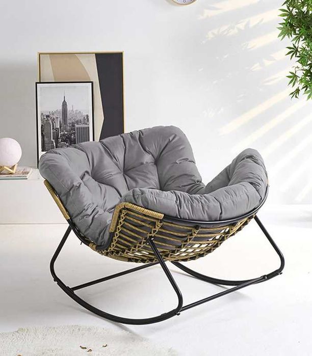 Fotel Bujany Z Podnóżkiem Sofa Wypoczynkowa Tarasowa Ogrodowa Bujak