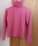 Camisola gola alta rosa