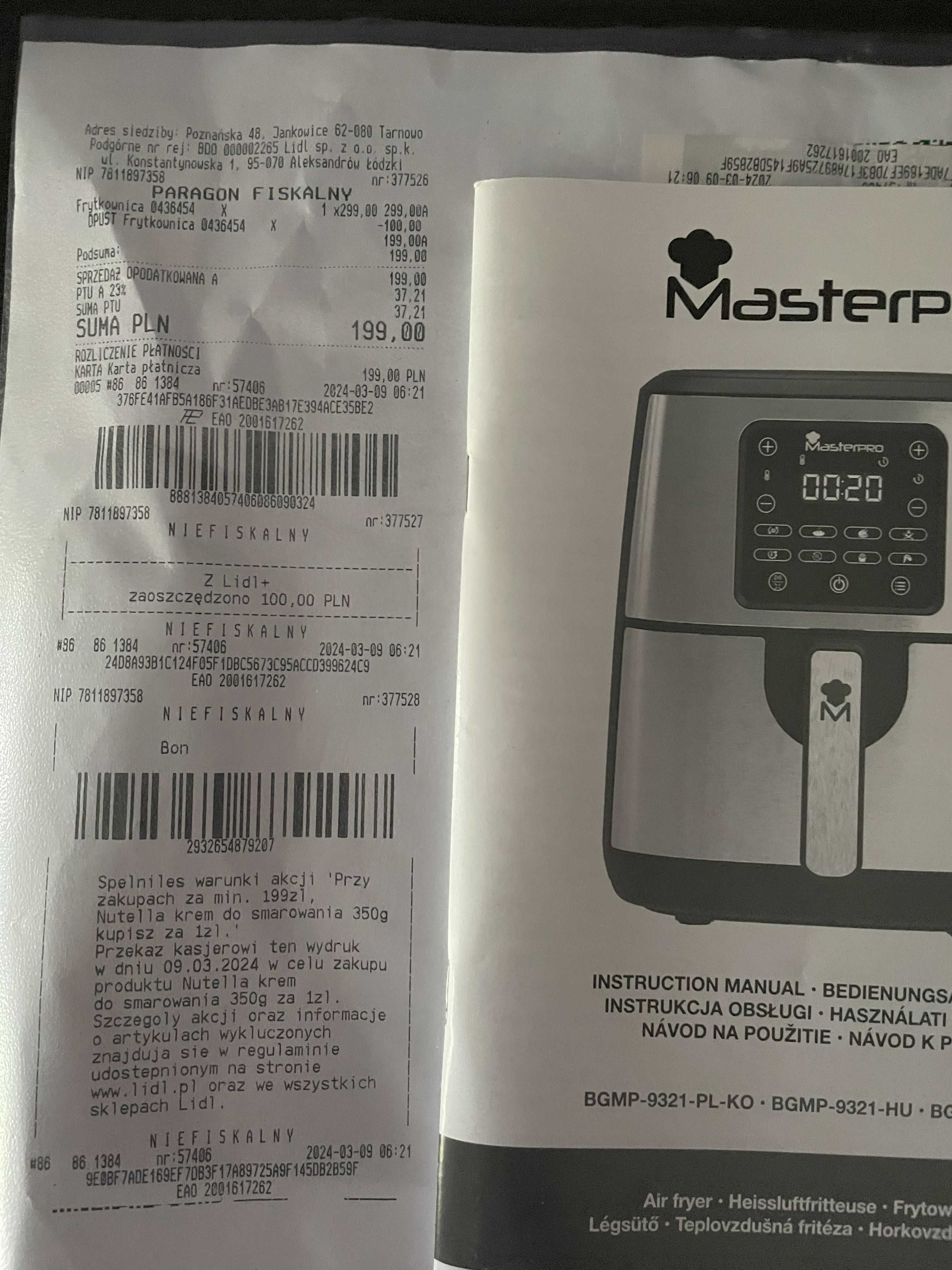 airfryer masterchef lidl
