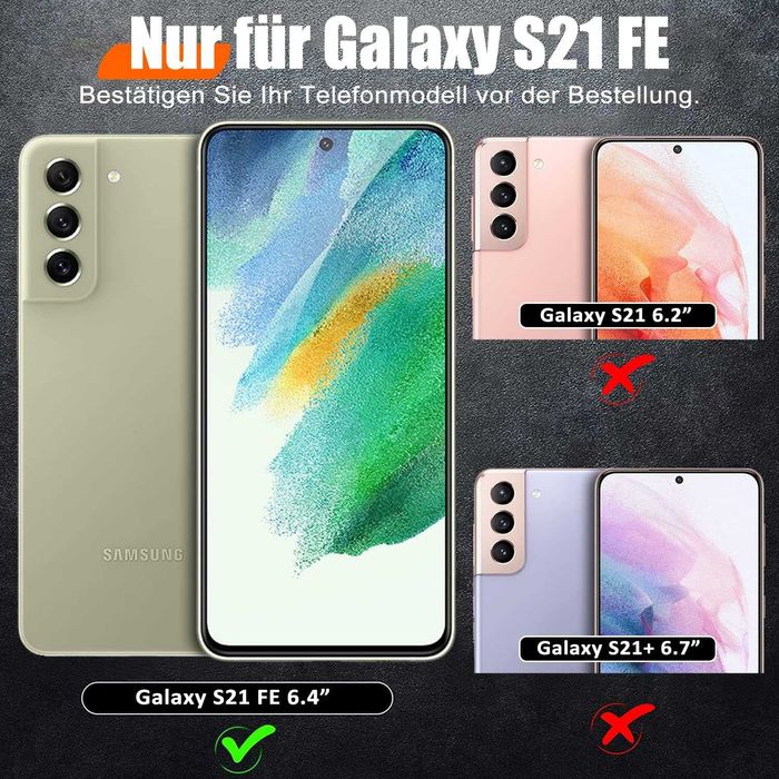 Giyer pancerne etui Samsung Galaxy S21 FE osłona aparatu niebieski