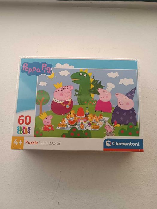 Puzzle Clementoni Peppa Pig SuperColor 33,5x23,5cm 60 peças