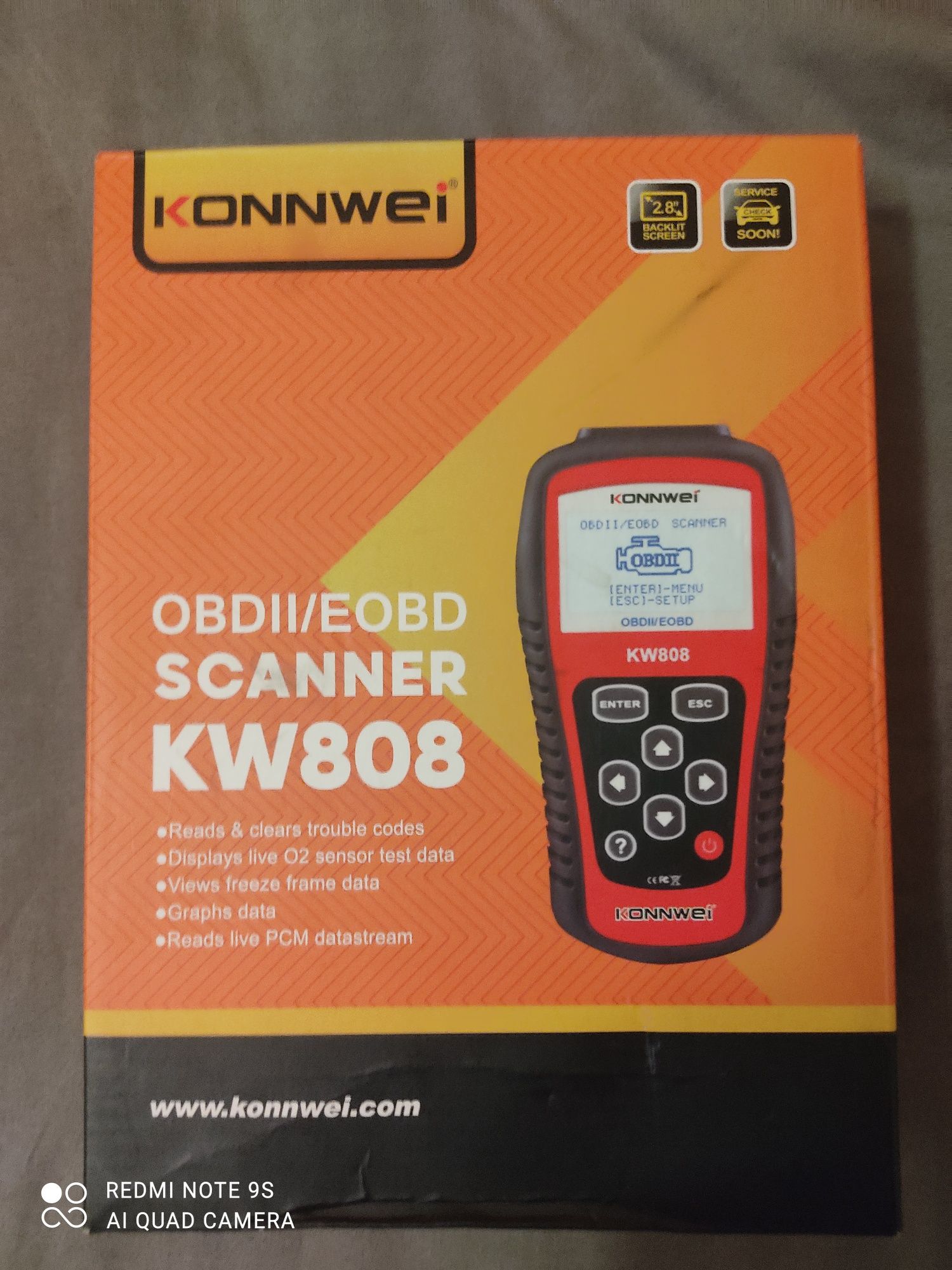 Skaner kw808 OBDII/EOBD