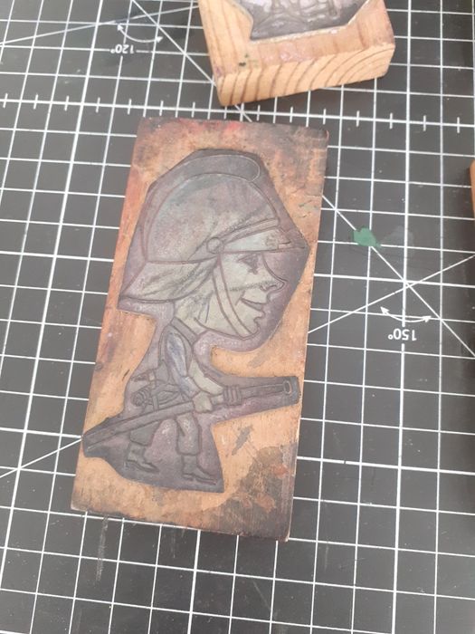 Carimbos Vintage profissões 10x5cm