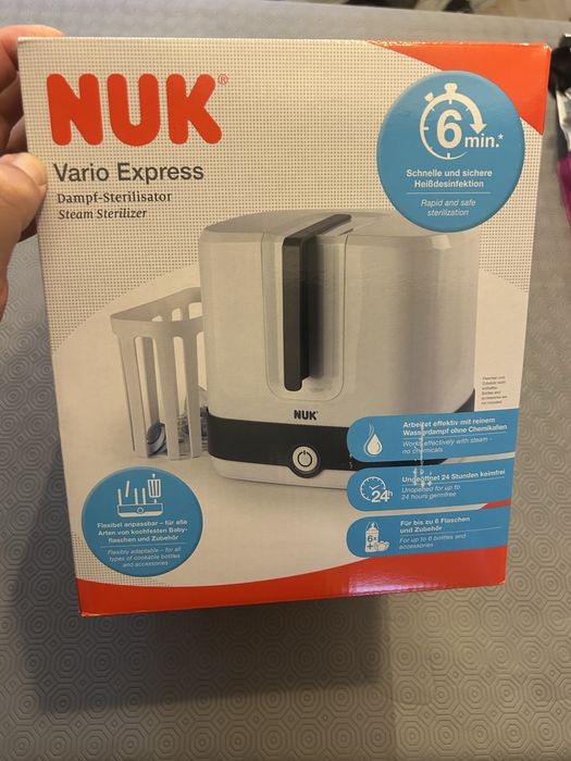 Esterelizador Nuk biberões, novo, recebido de presente