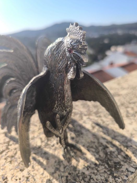 Galo e Galinha em Estanho