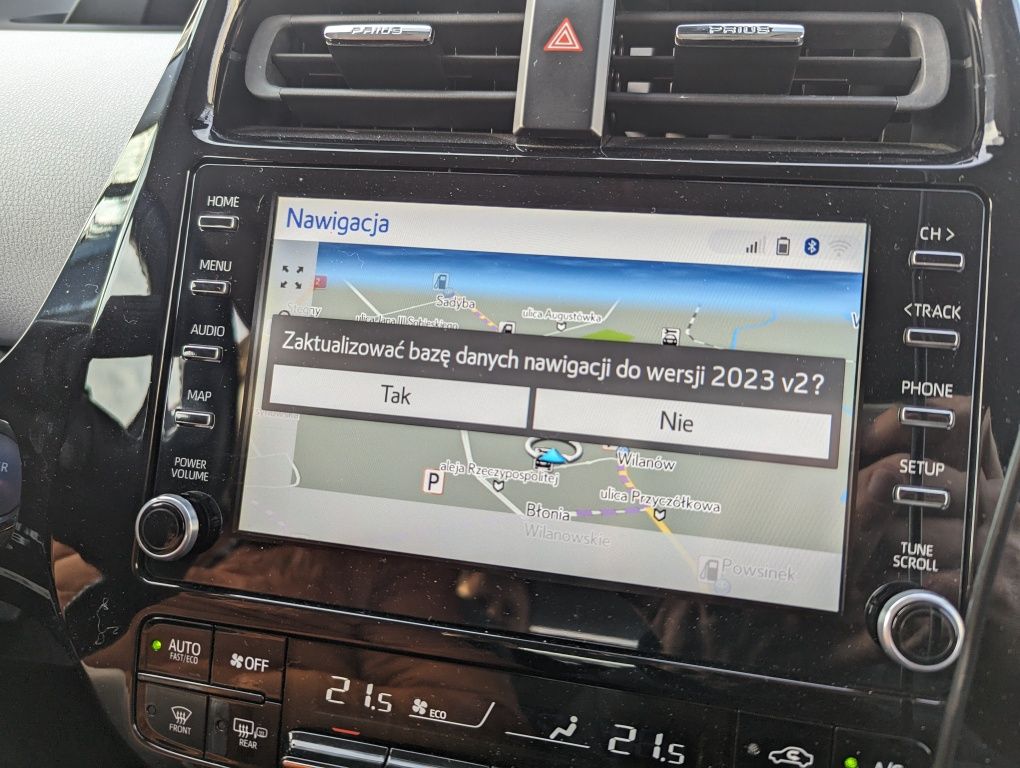 Aktualizacja Mapa Toyota Carplay 2024 nawigacja Lexus Android auto