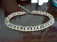 Kolia choker sztuczna biżuteria vintage jablonex prl