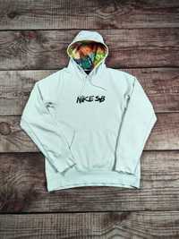 Bluza Nike SB z kapturem męska biała hoodie skateboard r. S