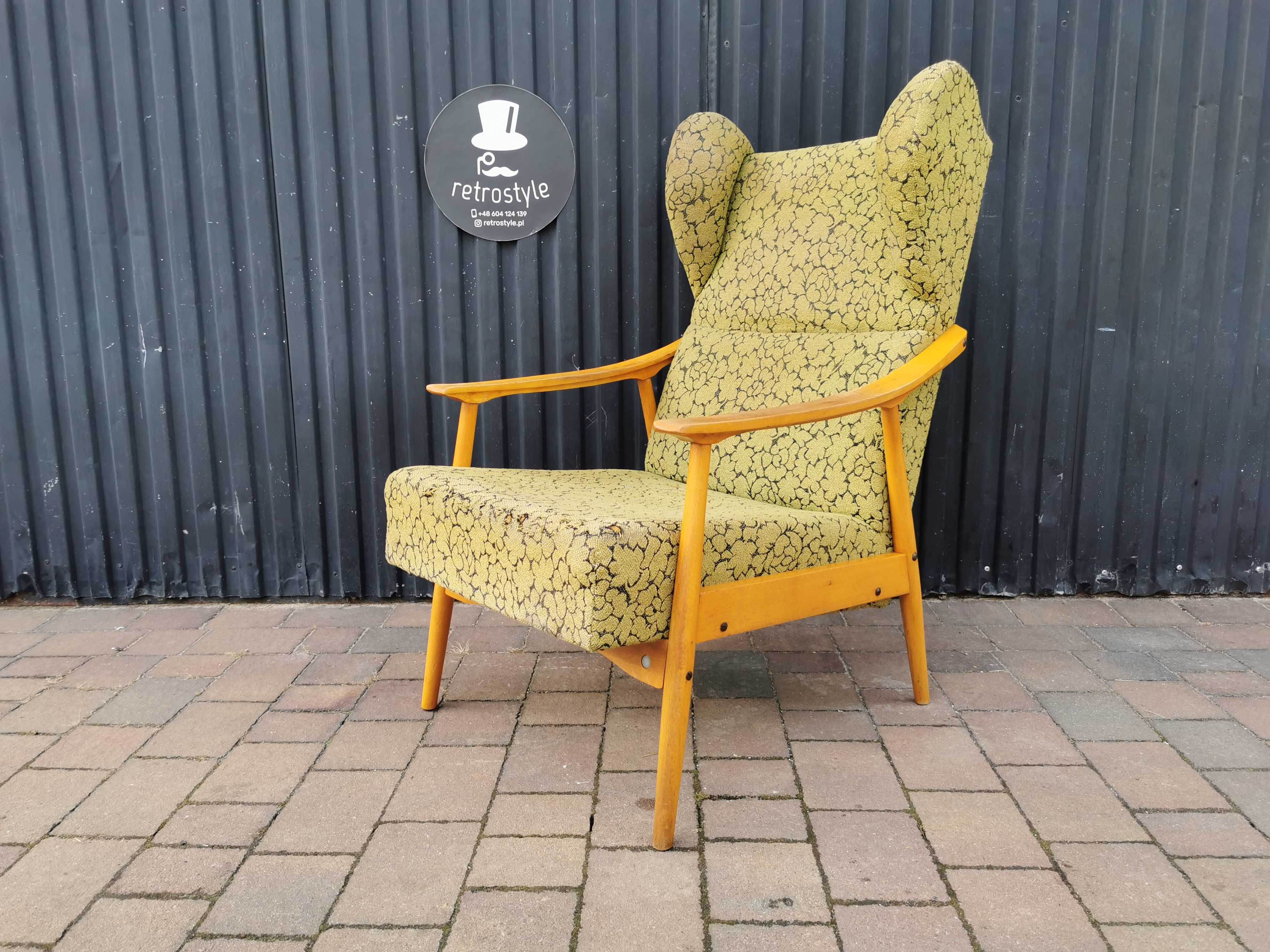 Fotel USZAK, Jitona- Czechosłowacja '60, PRL design, Retro