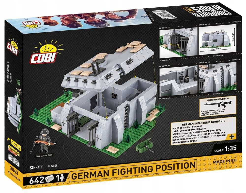 Конструктор COBI Бункер German Fighting Position COBI-3043