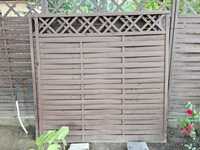 Płot drewnianych lamelowy ogrodzenie używany leroy merlin 180x180cm