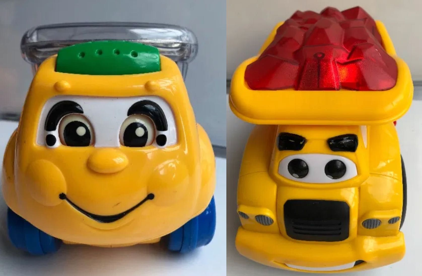 Samochodzik FISHER PRICE z kulkami, Ciężarówka CAT dźwięk i światło