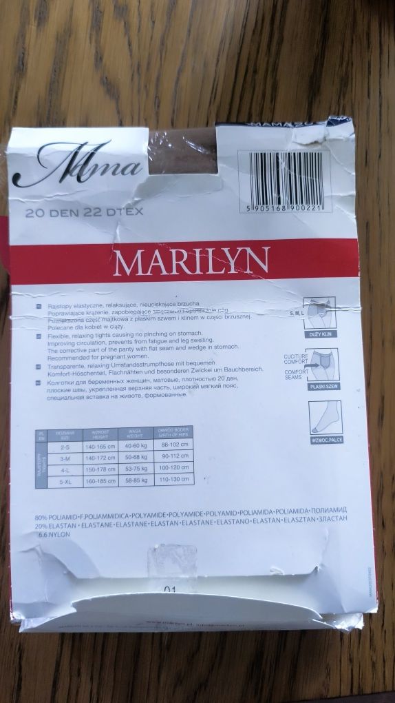 MAMA 20 Marilyn 4L Rajstopy dla ciężarnych kobiet