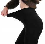 legginsy damskie ocieplane getry rajstopy czarne wysoki stan zima