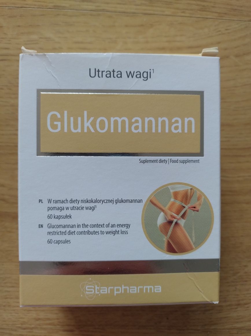 Glukomannan pomagający w utracie wagi - 60 kapsułek