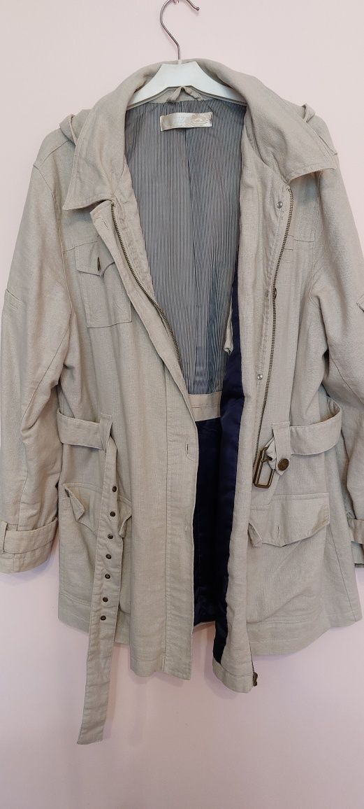 Parka kurtka lniana