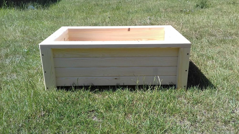 Donica ogrodowa drewniana solidna naturalna eko