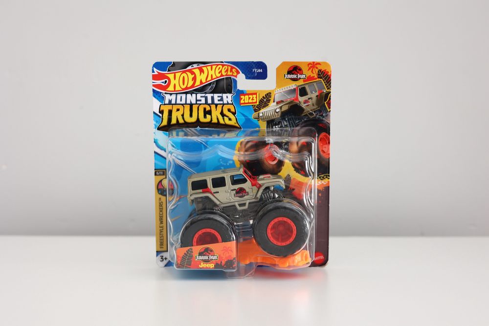 Hot Wheels Monster Truck - Jeep Jurassic Park HLT08 FYJ44 NOWE!