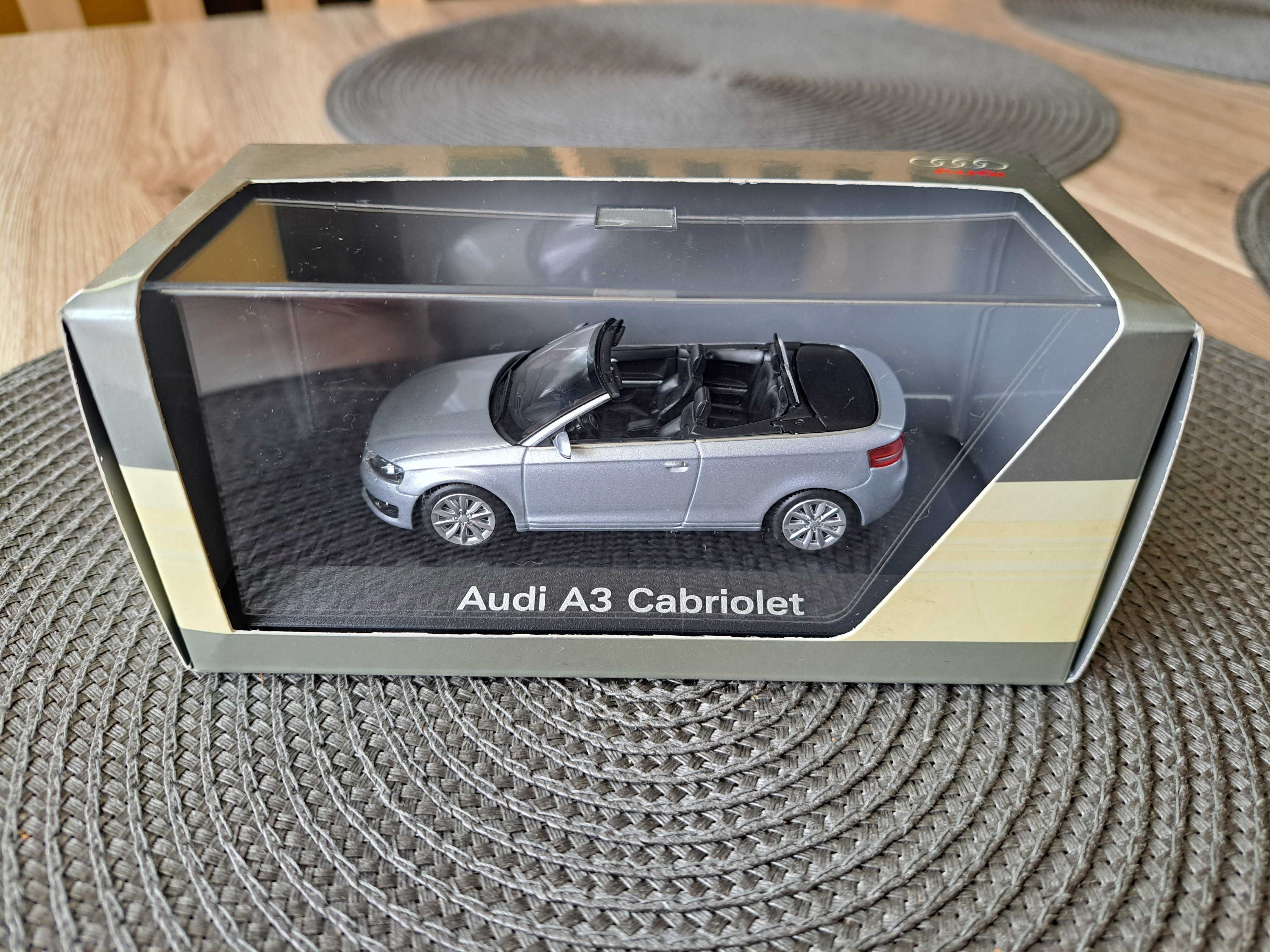 Audi A3 II 8P7 cabrio srebrny Minichamps 1:43