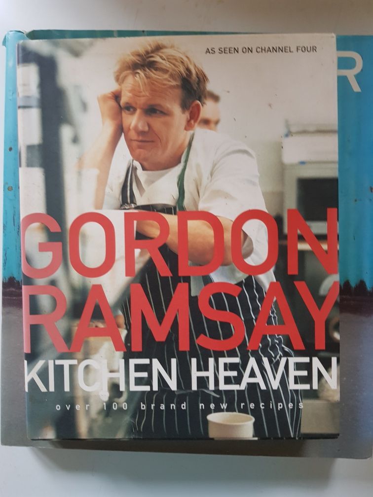 Livros culinária de capa dura Jamie Oliver e Gordon Ramsay's