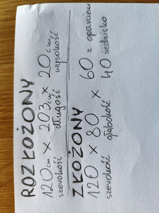 Kanapa rozkładana sofa siedzisko