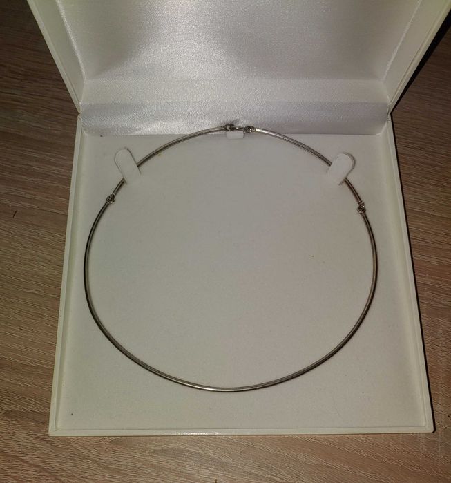 sztywny naszyjnik srebro