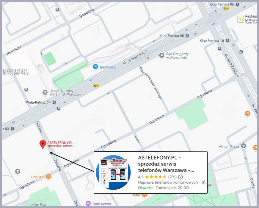 Serwis naprawa komputerów i laptopów MacBook PC Żelazna 89 W-wa