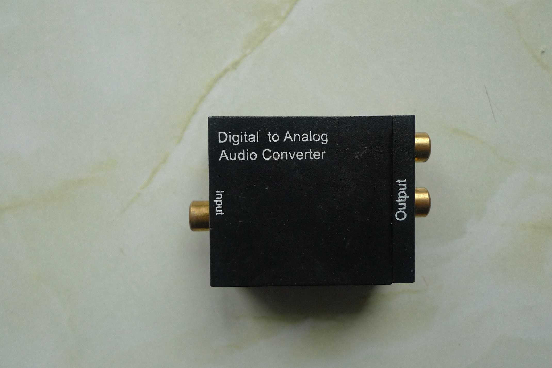 Audio converter  digital to analog z przewodem zasilającym