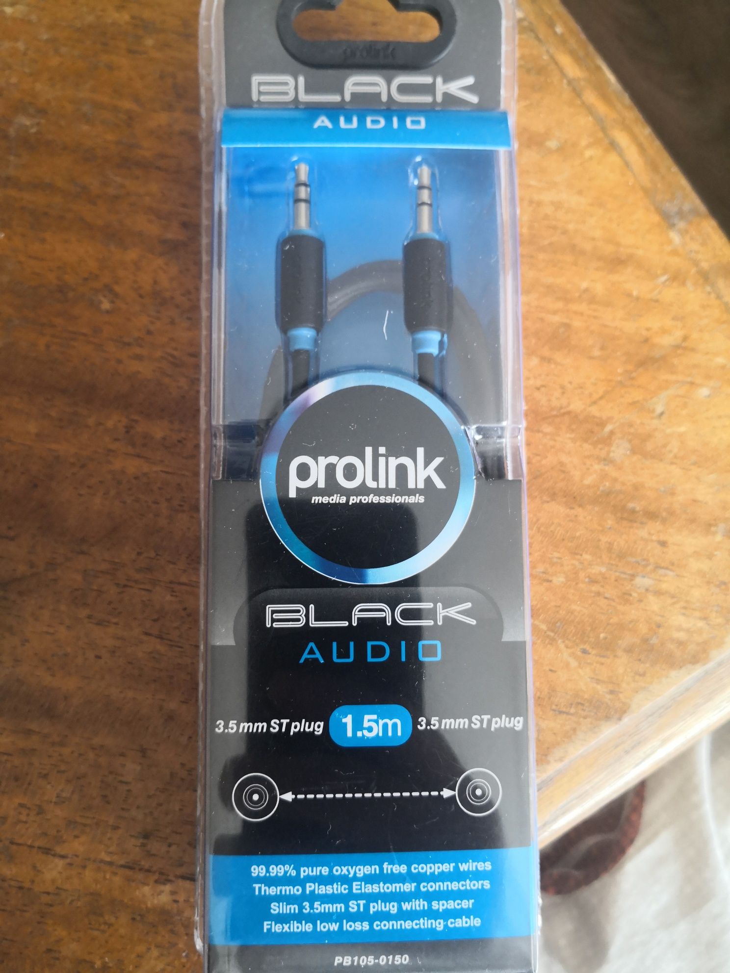 Prolink кабель аудио чорный.