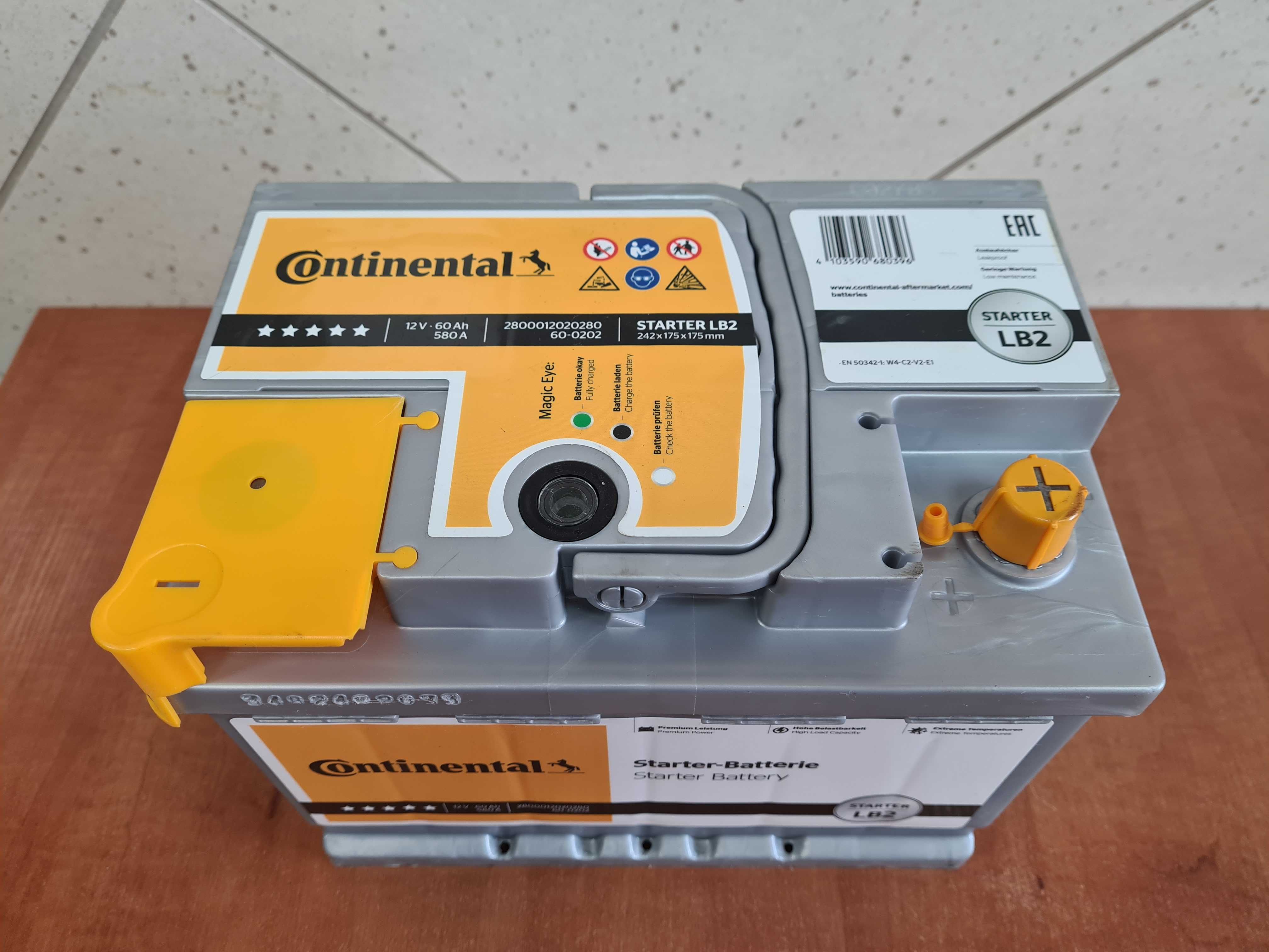 Warszawa - Akumulator Continental 12V 60Ah / 580A - Klasa Premium L2