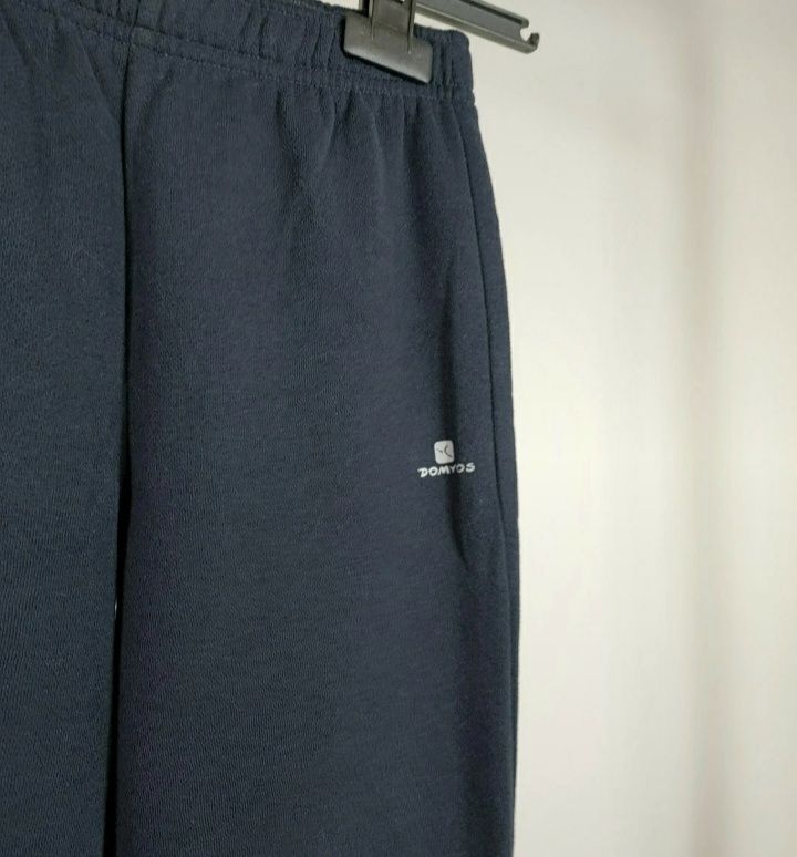 Granatowe Bawelniane Spodnie Dresy Chlopiece Domyos Vintage 134