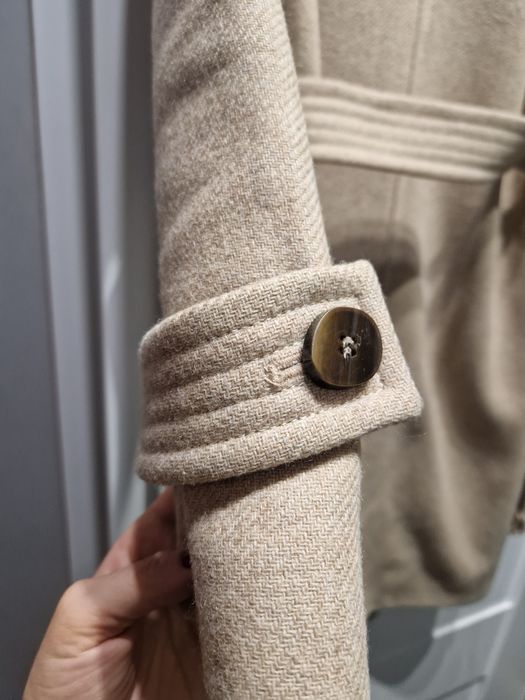 Płaszcz wełniany mango