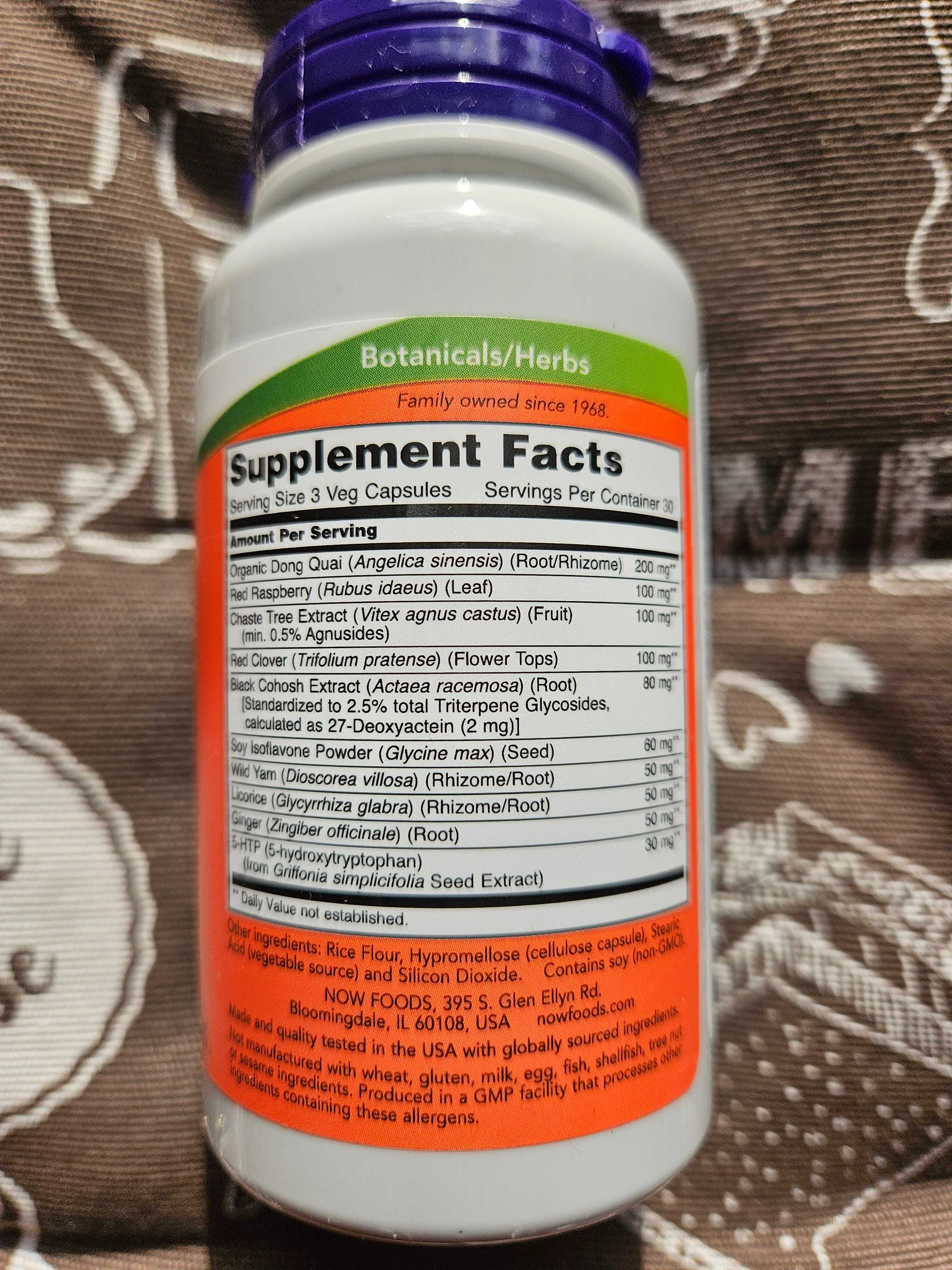 Now Foods Menopause Support при менопаузе дикий ямс витекс 90