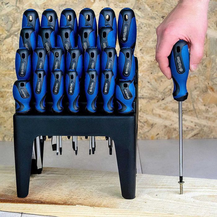 Duży Zestaw ŚRUBOKRĘTÓW WKRĘTAKÓW 26 sztuk na Stojaku NITEO Tools