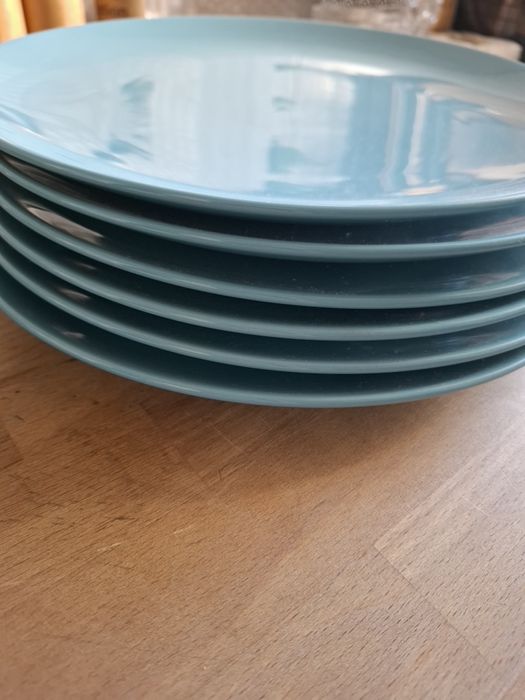 Talerze obiadowe IKEA - turkusowe