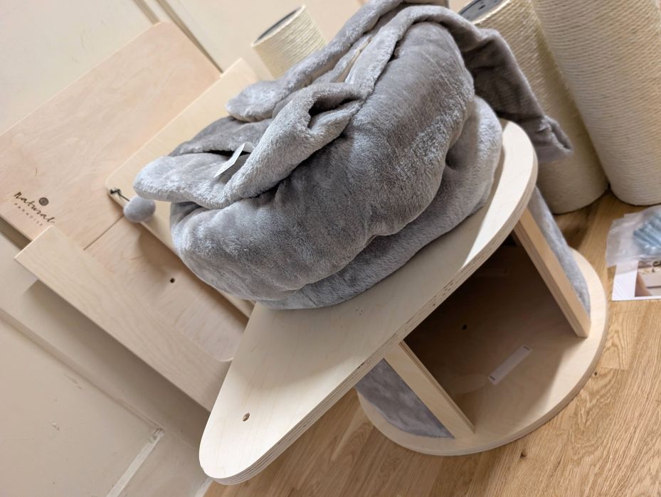 Natural Paradise Drapak dla Kota Magnolia XL Jasnoszary 175cm WIELKI U