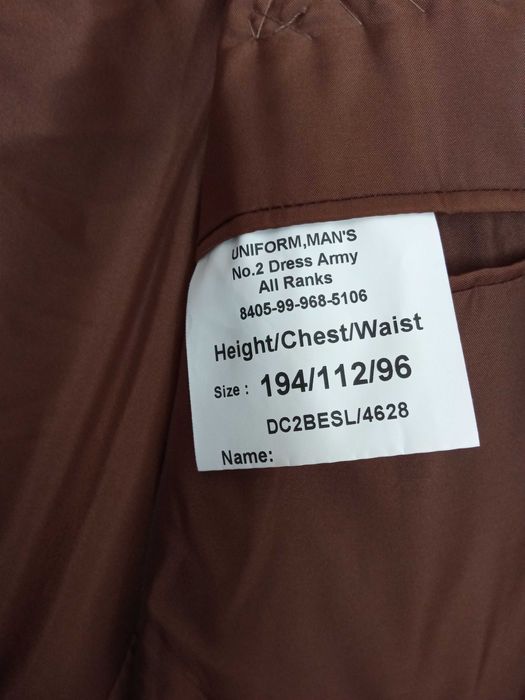 Casaco militar do Exército Britânico uniforme NR 2 para cerimónia