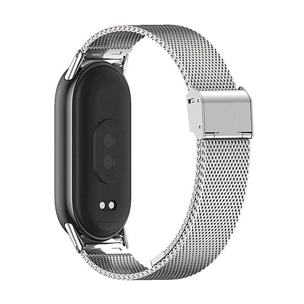 Pasek Milaneseband do Xiaomi Mi Band 8 / 8 NFC Silver