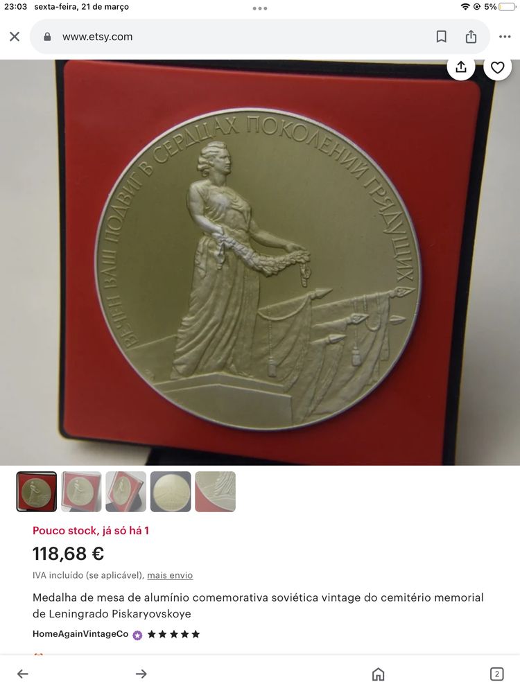Medalha Militar Russa USSR 1962