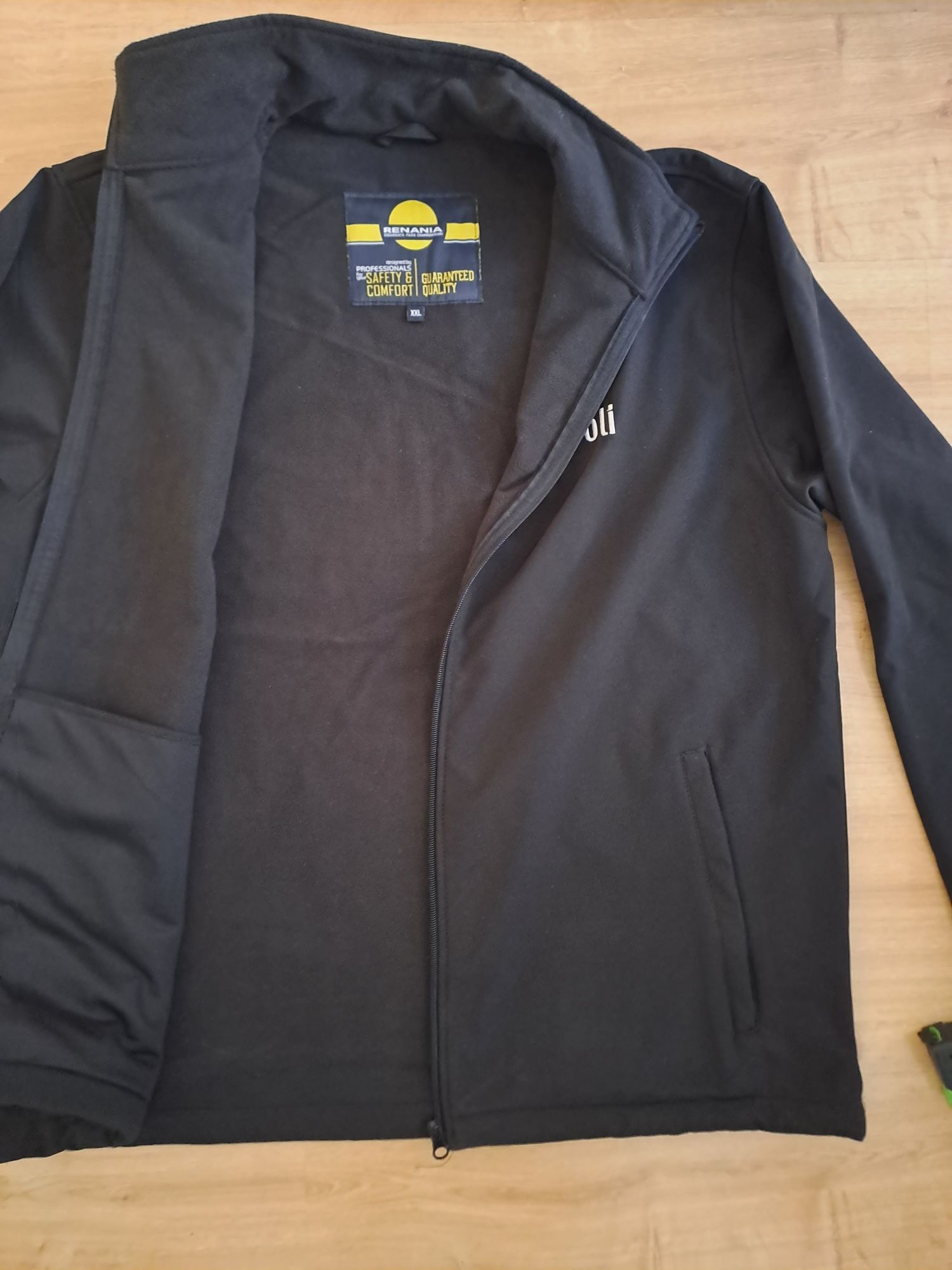 Męska czarna  kurtka ciepła Renania XXL, softshell