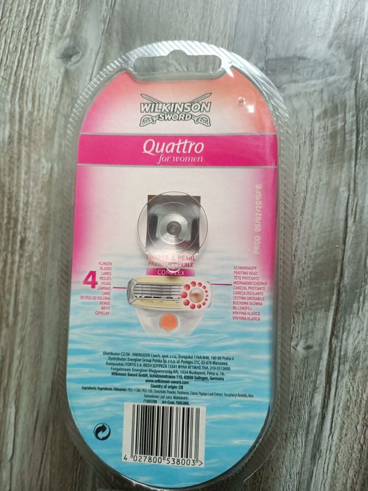 Wilkinson Sword Quattro maszynka do golenia dla kobiet Papaya & Pearl