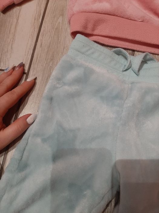 Bluza spodnie dres polarkowy 98