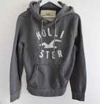 Hollister szara bluza z kapturem męska M