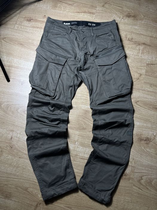 G-Star карго штани трекінгові Хакі з кишенями Зелені 32/34 L