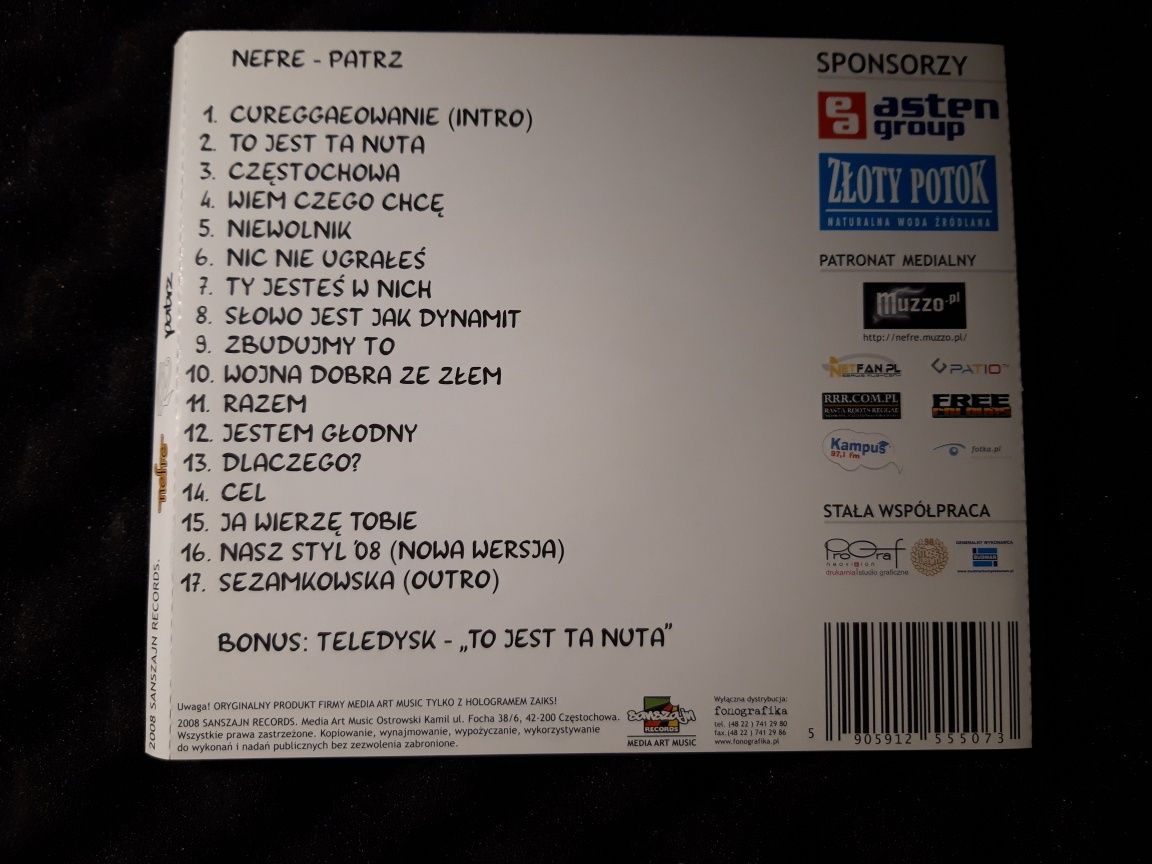 Nefre ‎– Patrz (CD, 2008)