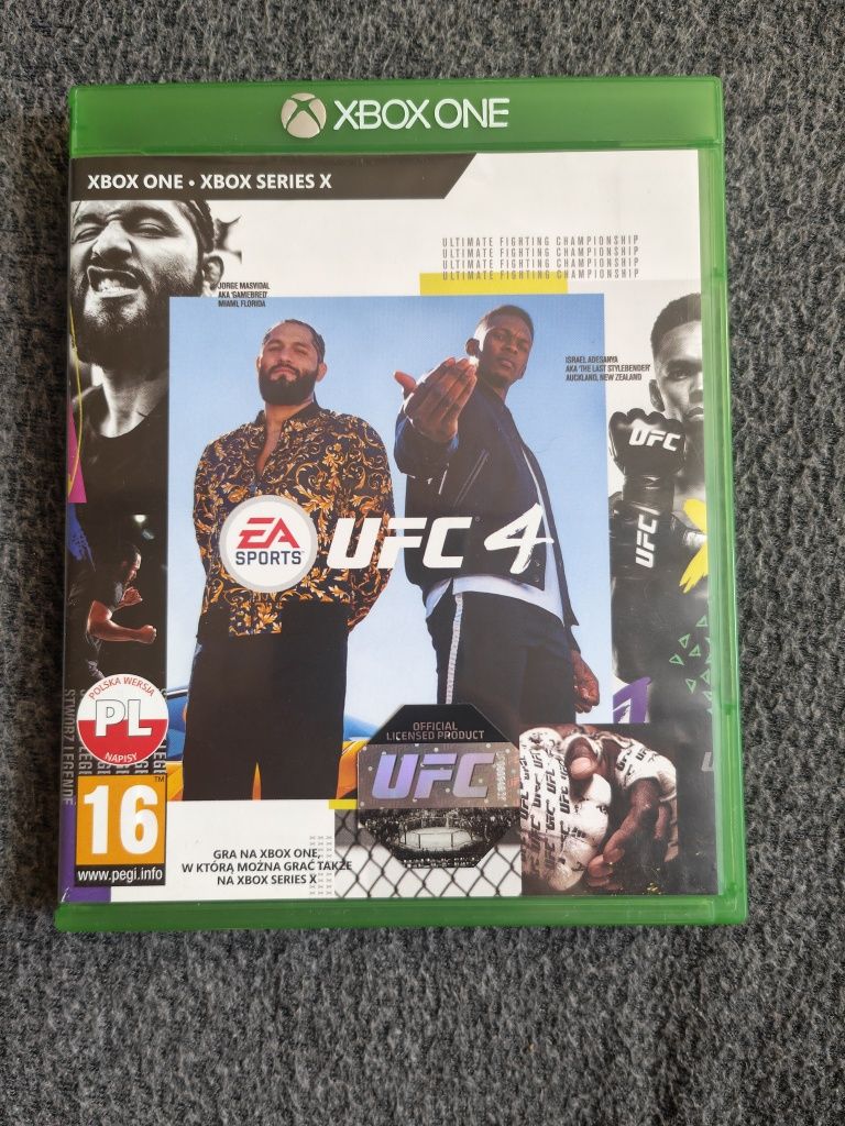 UFC 4 Xbox one s x series Polska wersja