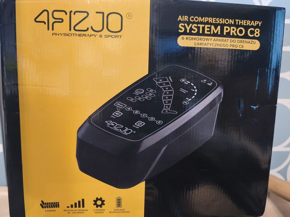 Presoterapia drenaż limfatyczny boa 4Fizjo 8 komór model pro c8