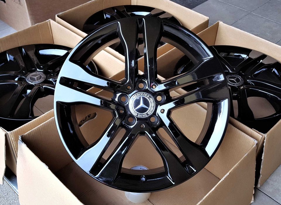 Alufelgi 18 Mercedes A B C CLA GLA ML V Vito Czarne ! 5x112 604#