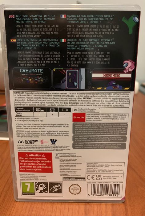 Jogo Nintendo Switch Among Us Crewmate Edition